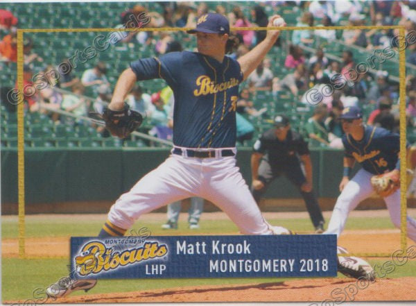 2018 Montgomery Biscuits Matt Krook