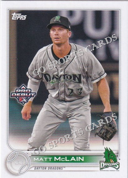 2022 Topps Pro Debut Matt McLain PD-110