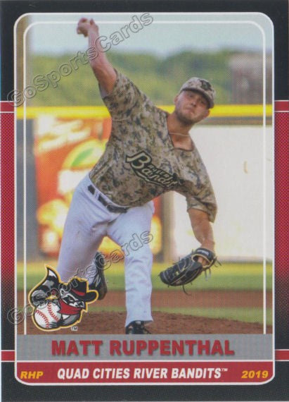 2019 Quad Cities River Bandits Matt Ruppenthal