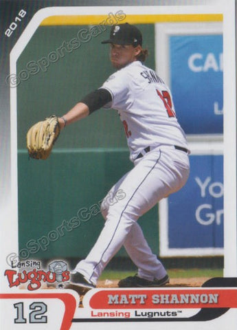 2018 Lansing Lugnuts Matt Shannon