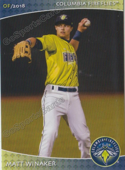 2018 Columbia Fireflies Matt Winaker