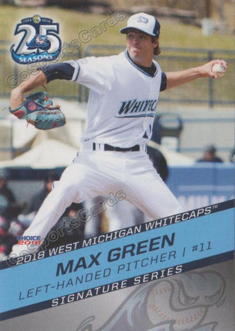 2018 West Michigan Whitecaps Max Green