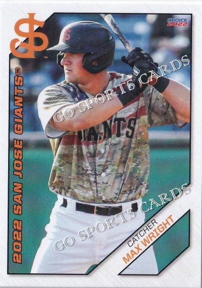 2022 San Jose Giants Max Wright