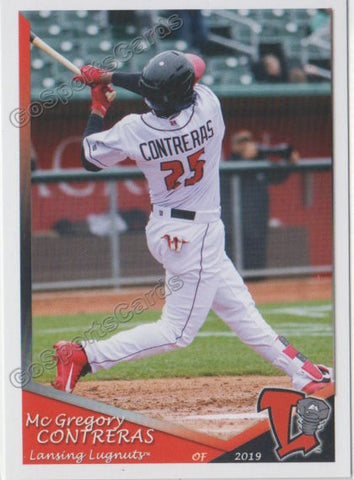 2019 Lansing Lugnuts Mc Gregory Contreras