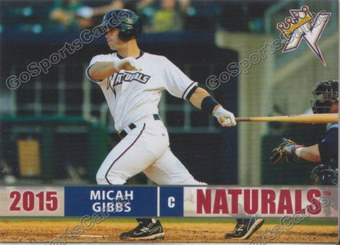 2015 Northwest Arkansas Naturals Micah Gibbs