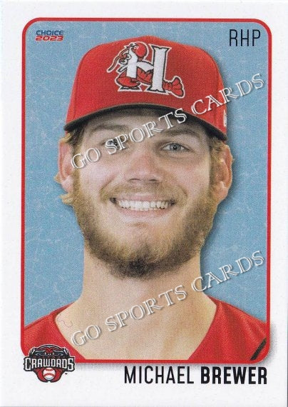 2023 Hickory Crawdads 1st Michael Brewer – Go Sports Cards