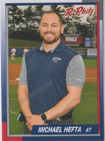 2019 Reading Fightin Phils Michael Hefta