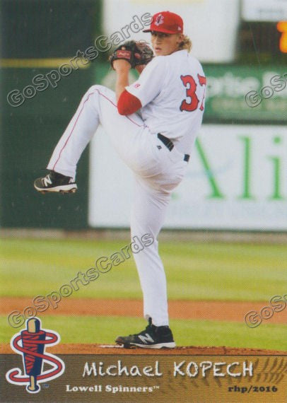 2016 Lowell Spinners Update Michael Kopech – Go Sports Cards