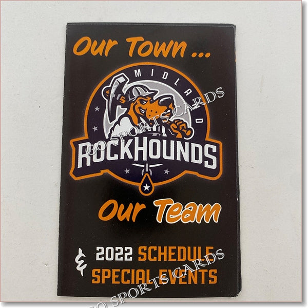 2022 Midland RockHounds Pocket Schedule 50th Anniversary