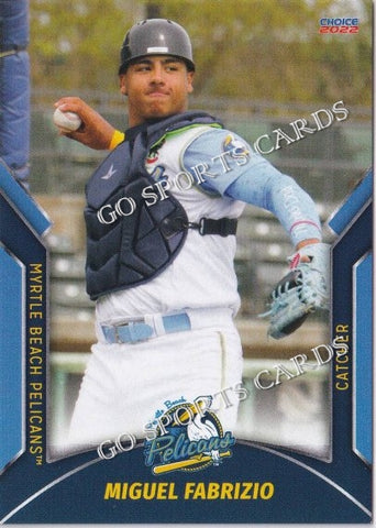 2022 Myrtle Beach Pelicans Miguel Fabrizio