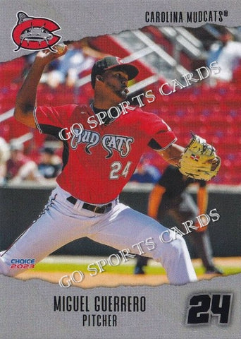 2023 Carolina Mudcats Miguel Guerrero