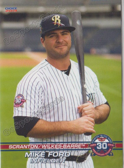 2019 Scranton Wilkes Barre RailRiders Mike Ford