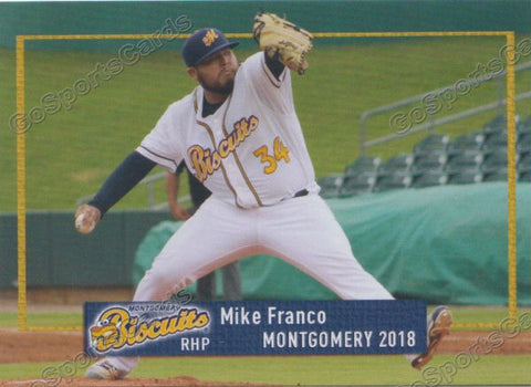 2018 Montgomery Biscuits Mike Franco