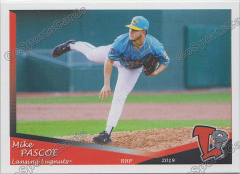 2019 Lansing Lugnuts Mike Pascoe