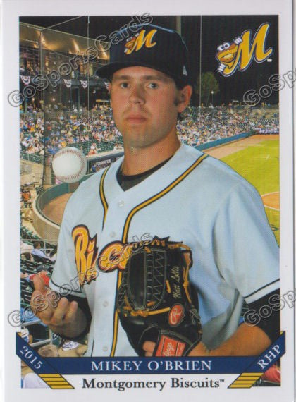 2015 Montgomery Biscuits Mikey O'Brien