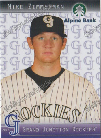 2017 Grand Junction Rockies Mike Zimmerman