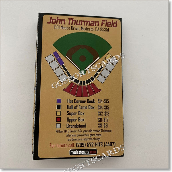 2021 Modesto Nuts Pocket Schedule