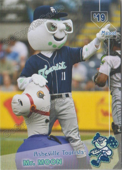 2019 Asheville Tourists Mr Moon Mascot