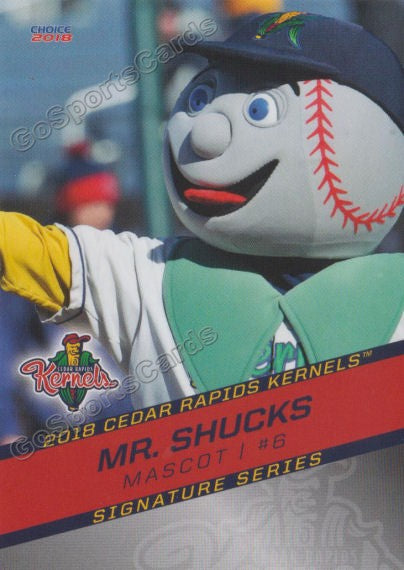 2018 Cedar Rapids Kernels Mr Shucks Mascot