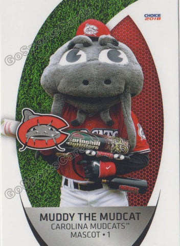 2018 Carolina Mudcats Muddy The Mudcat Mascot