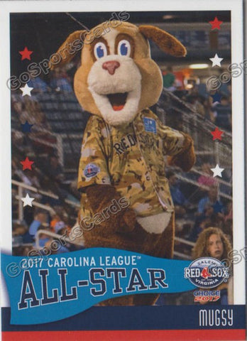 2017 Carolina League All Star N Mugsy Mascot