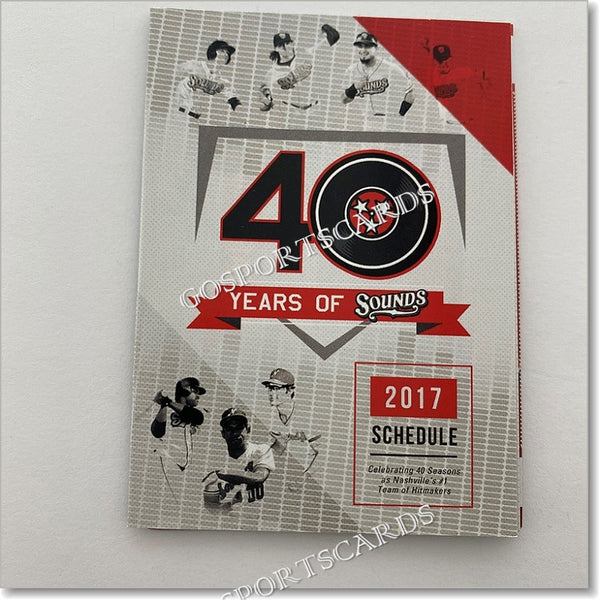 2017 Nashville Sounds Pocket Schedule