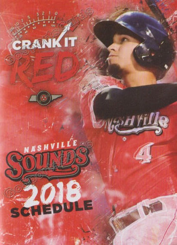 2018 Nashville Sounds Pocket Schedule (Franklin Barreto)