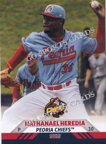 2022 Peoria Chiefs Nathanael Heredia