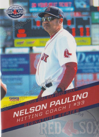 2018 Salem Red Sox Nelson Paulino