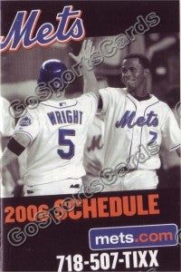 2006 New York Mets Pocket Schedule – Go Sports Cards