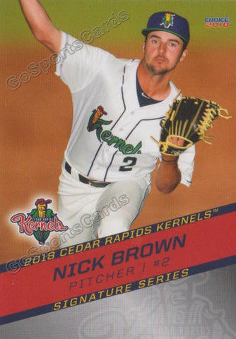 2018 Cedar Rapids Kernels Nick Brown