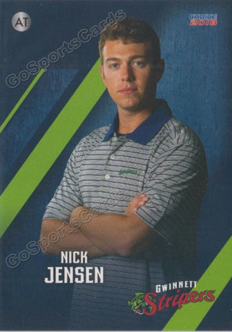 2018 Gwinnett Stripers Nick Jensen