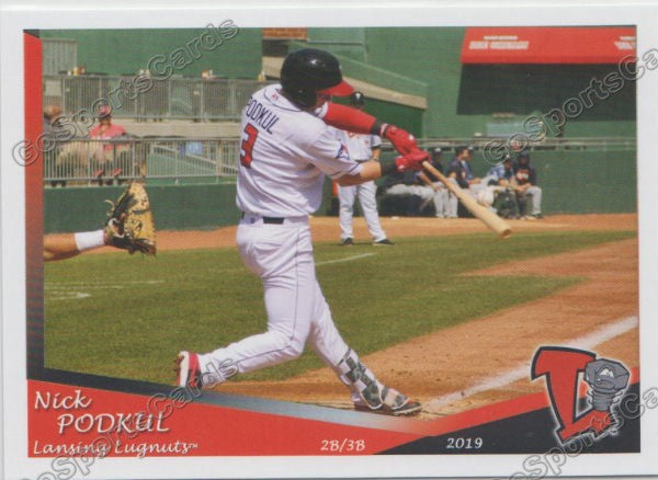 2019 Lansing Lugnuts Nick Podkul