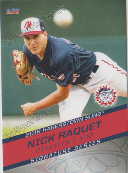 2018 Hagerstown Suns Nick Raquet