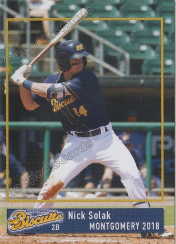 2018 Montgomery Biscuits Nick Solak