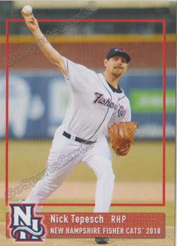 2018 New Hampshire Fisher Cats Nick Tepesch