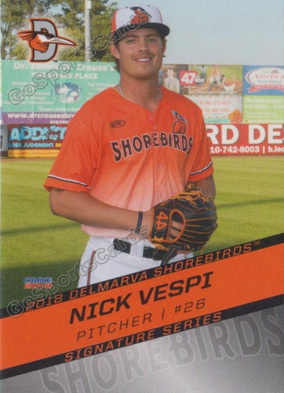 2018 Delmarva Shorebirds Nick Vespi