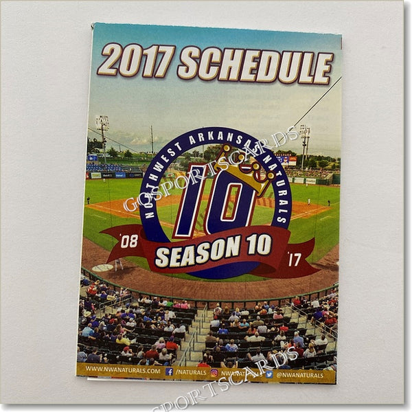 2017 Northwest Arkansas Naturals Pocket Schedule