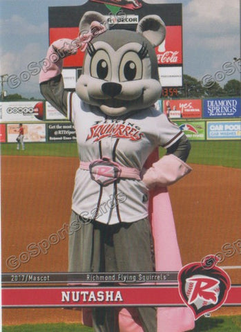 2017 Richmond Flying Squirrels Nutasha Mascot