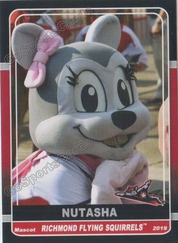 2019 Richmond Flying Squirrels Nutasha Mascot