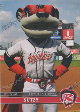 2017 Richmond Flying Squirrels Nutzy Mascot