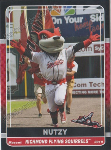 2019 Richmond Flying Squirrels Nutzy Mascot