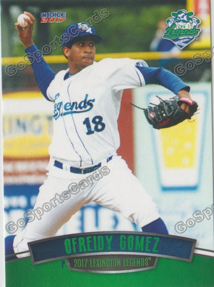 2017 Lexington Legends Ofreidy Gomez