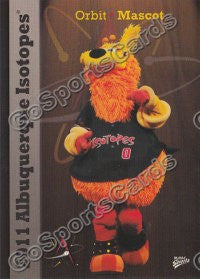 2011 Albuquerque Isotopes Orbit Mascot