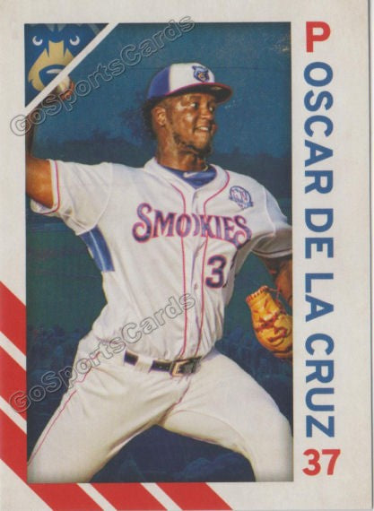 2019 Tennessee Smokies Oscar De La Cruz