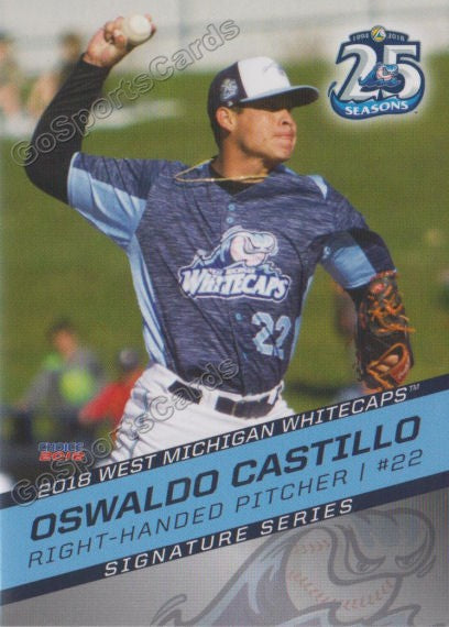 2018 West Michigan Whitecaps Oswaldo Castillo