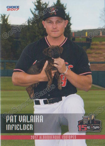 2017 Albuquerque Isotopes Pat Valaika