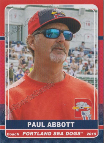 2019 Portland Sea Dogs Paul Abbott