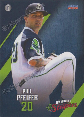 2018 Gwinnett Stripers Philip Phil Pfeifer