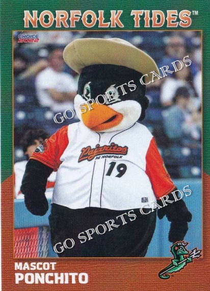 2022 Norfolk Tides 1st Ponchito Mascot